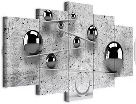 Artgeist Paveikslas - Balls and Concrete (5 Parts) Wide
