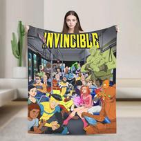 Invincible Comic Cool TV Blankets Quality Super Soft Throw Blanket Autumn Picnic Outdoor Pattern Bedspread 70x100cm balta