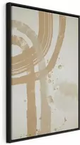 Artgeist Paveikslas - rusvai gelsvas Minimalism (1 Part) Vertical
