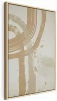 Artgeist Paveikslas - rusvai gelsvas Minimalism (1 Part) Vertical
