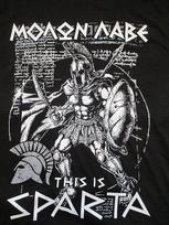 This Is Sparta. Spartan King Leonidas 300 Molon Labe T Shirt. New 100% Cotton Short Sleeve O-Neck Casual T-shirts Size S-3XL S