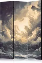 Artgeist Pertvara - Epic Play of Light: The Sun Battling for Dominance Over the Clouds