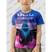 2025 Naujas reperis JuL C'est Pas Des Lol spaudinys Vaikų marškinėliai Vasariniai trumpomis rankovėmis T-shirt Berniukų Mergaičių Drabužiai Laisvalaikio Vaikų/Suaugusiųjų Viršus 110