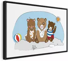 Artgeist Paveikslas - Teddy Bears on the Beach (1 Part) Wide