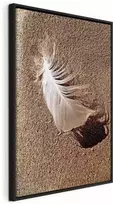 Artgeist Paveikslas - Feather on the Sand (1 Part) Vertical