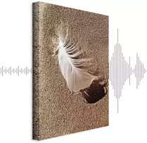 Artgeist Paveikslas - Feather on the Sand (1 Part) Vertical