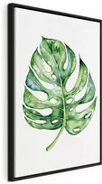 Artgeist Paveikslas - Watercolor Monstera (1 Part) Vertical