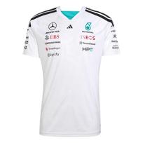 Adidas Climacool Mercedes-AMG Petronas F1 Team Moisture-Wicking Solid Slim Fit Short Sleeve Racing Shirt Men tops KF0160 S