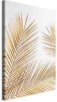 Artgeist Paveikslas - Golden Palm Leaves (1 Part) Vertical