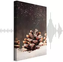 Artgeist Paveikslas - Winter Pine Cone (1 Part) Vertical