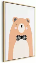 Artgeist Paveikslas - Teddy Bear in Bow Tie (1 Part) Vertical