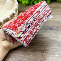 50pcs Pack Square Multicolor Printed Cotton Fabric For Sewing Quilt Cloth Needlework Plaid Handicraft Material Patchwork 10CM