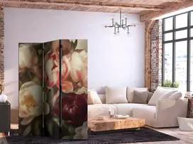 Artgeist Pertvara - Blooming Peonies - Charismatic Flowers Bathed in Sunlight