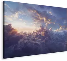 Artgeist Paveikslas - The Sun in Hiding: The Golden Face of the Sky Over a Cloudy Sea
