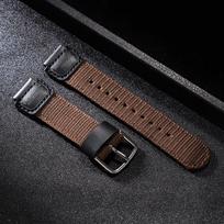 Nailono dirželis Casio F-91W W-800H laikrodžiui SGW400 F91W F84 F105/108/A158/168 AE1200/1300 18mm Karvės odos dirželis Vyrams Moterims Apyrankė 18mm ruda