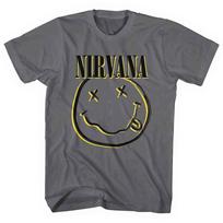 26 Nirvana Inverse Smile Grey Official Tee T-Shirt Mens Unisex Unisex T-Shirt XXXXL