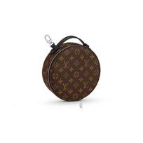 Louis Vuitton Audio Case Classic Monogram Coated Canvas And Leather Headphone Bag Men Accessories Brown M46273 Basic Set (Bag+Dust Bag)