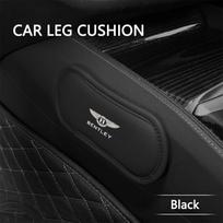 Leather Car LOGO Soft Memory Foam Leg Support Mat For New Bentley Flying Spur Continental GT Bentayga Mulsanne Auto Accessories 1pc