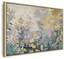Artgeist Paveikslas - Tapestry Pattern with a Meadow and Flowers Kilim with a Spring Motif