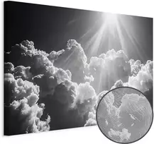 Artgeist Paveikslas - Hope in the Clouds: Inspiring Rays of the Sun – Awaken Emotions
