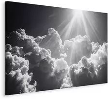 Artgeist Paveikslas - Hope in the Clouds: Inspiring Rays of the Sun – Awaken Emotions