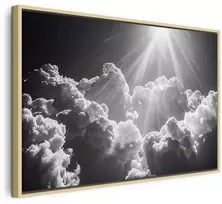 Artgeist Paveikslas - Hope in the Clouds: Inspiring Rays of the Sun – Awaken Emotions