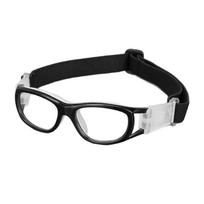 Sportiniai trumparegystės akinių rėmeliai futbolo žaidimui, neslystantis apsauginis akinių rėmelis paaugliams/Vaikų krepšinio akiniams030 Glossy black frame