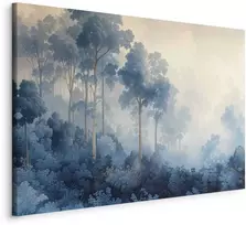 Artgeist Paveikslas - Landscape with Trees in Illustrative Style Fairy-Tale Mėlyna Forest