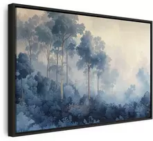 Artgeist Paveikslas - Landscape with Trees in Illustrative Style Fairy-Tale Mėlyna Forest