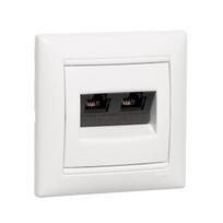 PRISE RJ45 CAT5E UTP IVOIRE 2 SORTIES