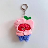 LINE FRIENDS BT21 Anime Kpop and Cartoon Themed 9cm Mini Plush Perfect Keychains and Backpack Charms Cartoon Fruit Series