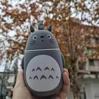 Animacinio Totoro formos stiklinis vandens buteliukas Kawaii vaikams Neperšlampami gėrimo buteliukai Sporto salės Kelionės Lauko sporto virdulys 300ml