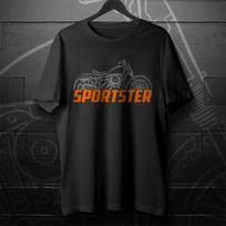 Harley-Davidson Sportster XLR-TT 1958-1968 gerbėjams - Motociklo T-shirt 3XL