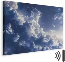 Artgeist Paveikslas - Starry Clouds and Delicate Light Over a Corner of the Sky