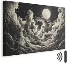 Artgeist Paveikslas - Moon and Stars Singing Among the Great Clouds
