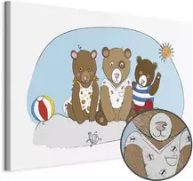 Artgeist Paveikslas - Teddy Bears on the Beach (1 Part) Wide