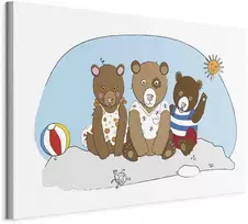 Artgeist Paveikslas - Teddy Bears on the Beach (1 Part) Wide