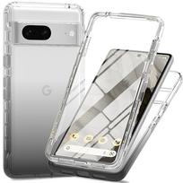 Skaidrus tvirtas apsauginis dėklas visam kūnui, skirtas Google Pixel 7 Pro, su integruota ekrano apsauga, tinkantis Pixel 7/7A telefonui Pixel 7&Case & Screen Protector