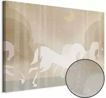 Artgeist Paveikslas - Moon Horses - Horses Galloping Among Trees on a Starry Night