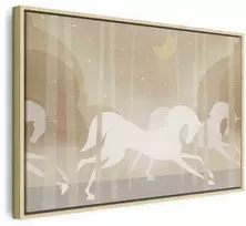 Artgeist Paveikslas - Moon Horses - Horses Galloping Among Trees on a Starry Night