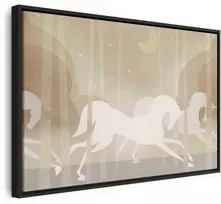 Artgeist Paveikslas - Moon Horses - Horses Galloping Among Trees on a Starry Night