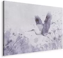 Artgeist Paveikslas - Majestic flight - a crane in flight in monochrome