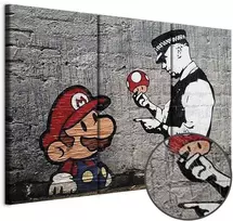 Artgeist Paveikslas - Super Mario Mushroom Cop by Banksy