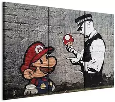 Artgeist Paveikslas - Super Mario Mushroom Cop by Banksy