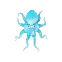 Simulated marine animal soft rubber octopus octopus model for venting, decompression, and stretching children's toys