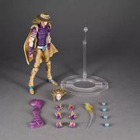 16cm Jojo'S Bizarre Adventure Julius Caesar Zeppel Pvc Figure Action Doll Model Decorat Statue Collection Toy Birthday Gift violetinė