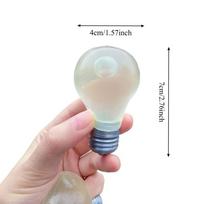 Light Bulb Maltose Luminous Fidget Squishes Novelty Funny Squishy Stress Ball Decompression Birthday Gift Party Hobbie for Adult
