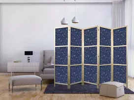 Artgeist Japoniška kambario pertvara - Cosmic Inspirations - Pattern with Stars and Constellations on a Dark Background