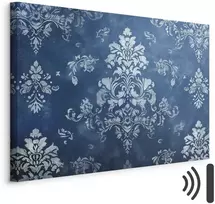 Artgeist Paveikslas - Retro Ornament Decorative Motif in Worn Blues