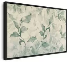 Artgeist Paveikslas - Watercolor Botanical Motif Delicate Žalias-rusvai gelsvas Leaves